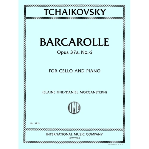 Tchaikovsky - Barcarolle Op. 37a No. 6 for Cello and Piano