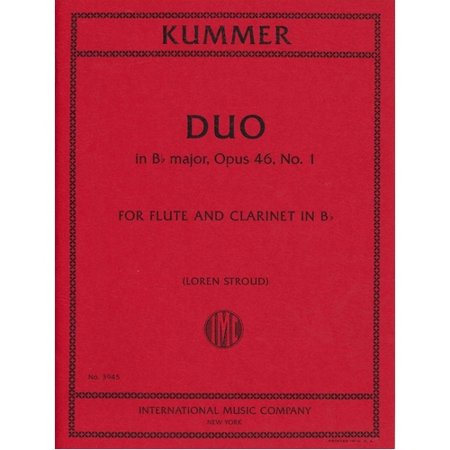 Kummer - Duo in B Flat Major Op. 46 No. 1 for Flute and Clarinet