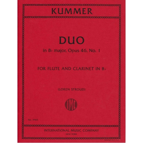 Kummer - Duo in B Flat Major Op. 46 No. 1 for Flute and Clarinet