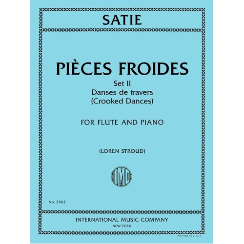 Satie - Pieces Froids Set II: Danses de Travers for Flute and Piano