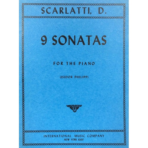 Sonatas 9 Ed Philipp for Piano Solo by Domenico Scarlatti, International Music Company, 1 Page