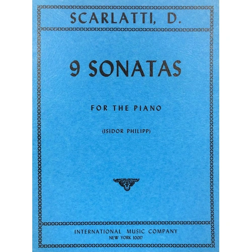 Sonatas 9 Ed Philipp for Piano Solo by Domenico Scarlatti