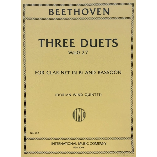 DUETS 3 ARR DORIAN WOO 27 FOR CLARINET AND BASSOON