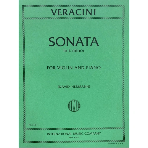 Veracini - Sonata Op. 2 No. 8 in E Minor for Violin/Piano, Edited by Ferdinand David