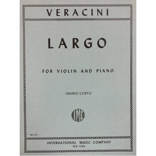 Largo Violin Sheet Music by Francesco Maria Veracini