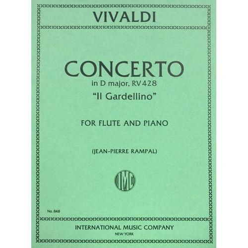 Concerto in D Major Op. 10 No. 3 RV 428 'Il Gardellino' for Flute and Piano by Antonio Vivaldi