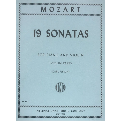 Sonatas for Violin and Piano by Mozart, 19 Sonatas, International Music Company