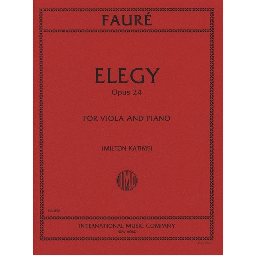 Faure - Elegie Op. 24 for Viola and Piano