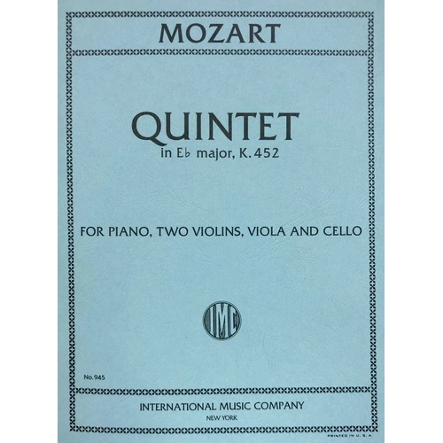 Mozart Quintet in E Flat Major, K. 452 for Piano and Woodwinds, Strings Ensemble