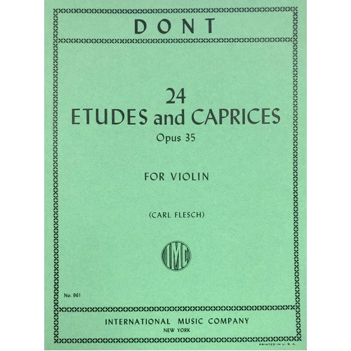 Dont - Etudes and Caprices Op. 35 for Violin Solo, Grade 8
