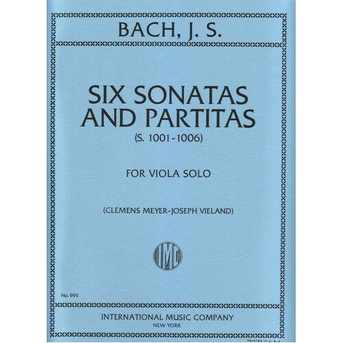 6 Sonatas And Partitas Orig Violin For Viola Solo (Softcover Book)