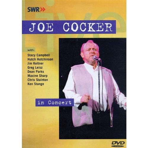 Joe Cocker In Concert DVD Book