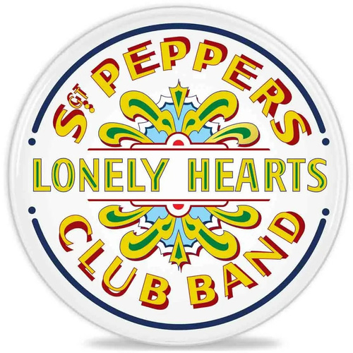 Evans Inked Sgt. Pepper Bass Drum Head 12"