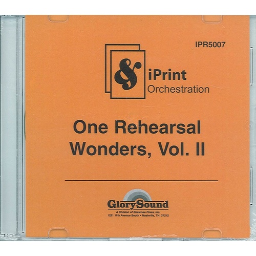 One Rehearsal Wonders Volume 2 Iprint Orchestrat Book