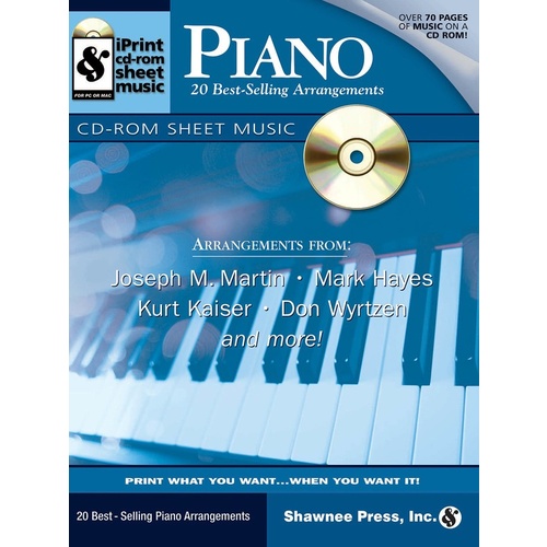 Piano: 20 Top Piano Arrangements Iprint CD-Rom C Book