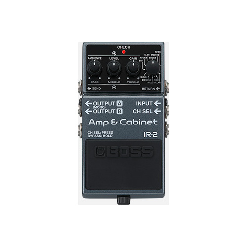 BOSS IR-2 Compact Amp & Cabinet Pedal - Versatile Tone Solution for Direct PA & Recording