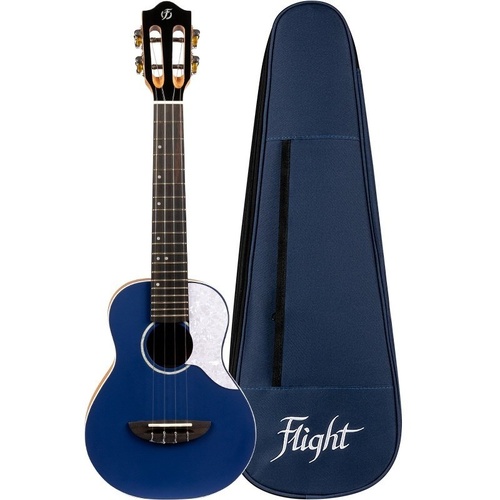 Flight Iris Concert Ukulele Dark Blue with Deluxe Gig Bag