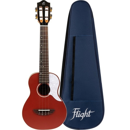Flight Iris Concert Ukulele Red with Deluxe Gig Bag