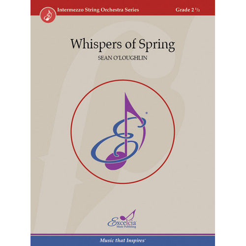 Whispers of Spring String Orchestra Sheet Music Grade 2.5 by Sean O'Loughlin