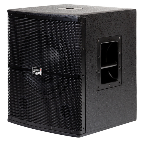 Italian Stage 12" Active Wooden Subwoofer ISS112A, 350W RMS, 700W Peak, 40Hz-120Hz Frequency Range, 126 dB SPL, AC110V/AC230V