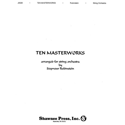 Ten Masterworks For String Orchestra Book