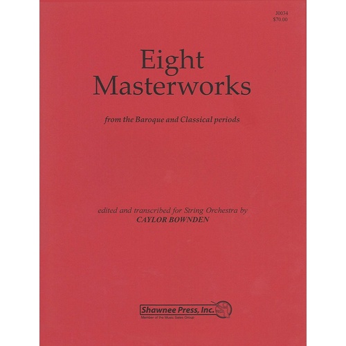Eight Masterworks For String Orchestra Book