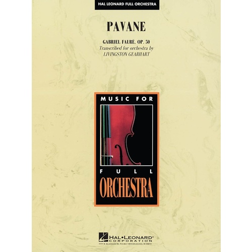 Pavane Opus 50 Orchestra (Pod) Book