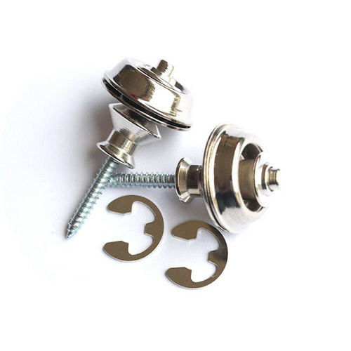 Jim Dunlop Dual Nickel Strap Lok Complete Set Of 2 Units For Instrument