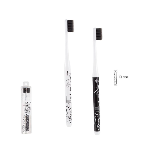Musical Notes Clef Design Toothbrushes - Set of 2