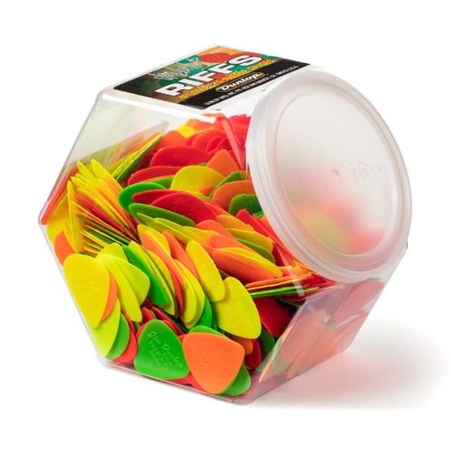 Jim Dunlop 4 Gross Riffs Guitar Picks Display Jar Q/P576
