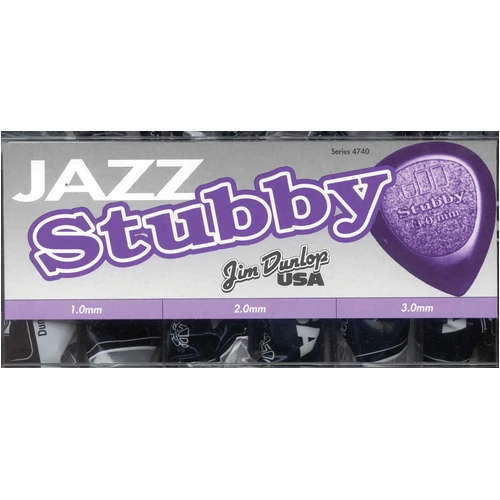 Jim Dunlop Pick Display Stubbies Q/P144 - 144-Pack Guitar Picks (1.0/2.0/3.0mm)