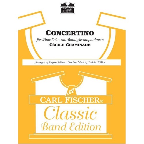 Chaminade - Concertino Flute/Concert Band Score/Parts Book