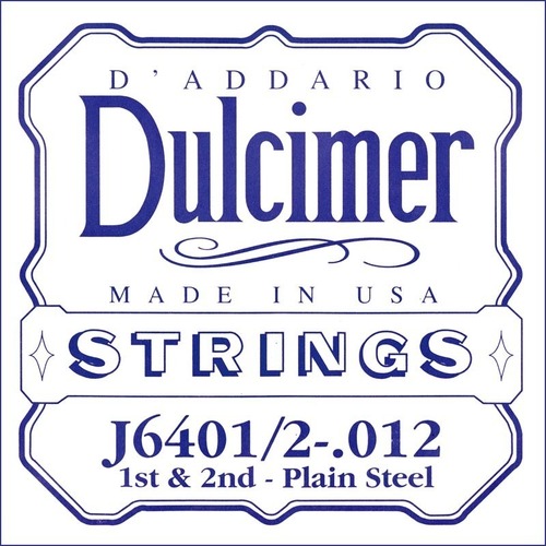 D'Addario J6401 Plain Steel Dulcimer Single String, .012