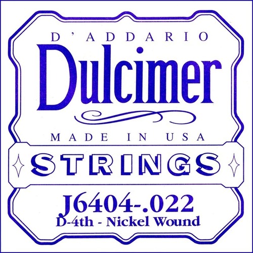 D'Addario J6404 Nickel Wound Dulcimer Single String, .022