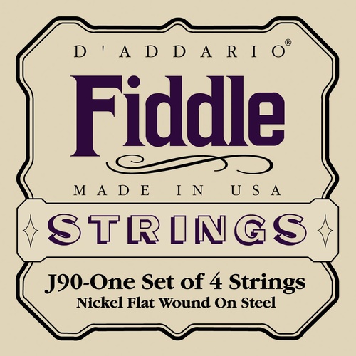 D'Addario Fiddle String Set, 4/4 Scale, Medium Tension