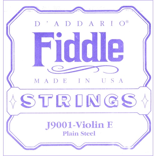 D'Addario Fiddle Single E String, 4/4 Scale, Medium Tension