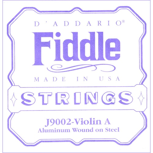 D'Addario Fiddle Single A String, 4/4 Scale, Medium Tension