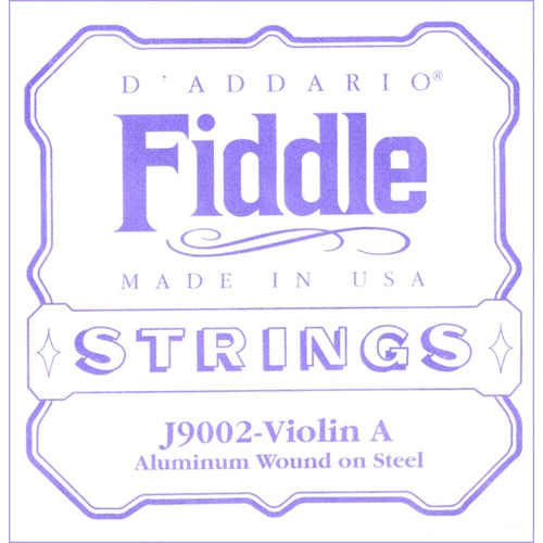 D'Addario Fiddle Single A String, 4/4 Scale, Medium Tension