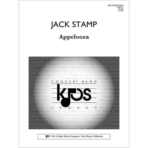 Appelooza C/Band Grade 4 Full Score by Neil A. Kjos Music Company, 32 Pages