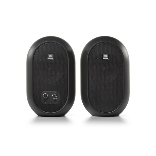 JBL 104BTBLK 1 Series Bluetooth Reference Monitors - Black Pair, Compact Studio Speakers for Musicians, Podcasters, and Audio Engineers