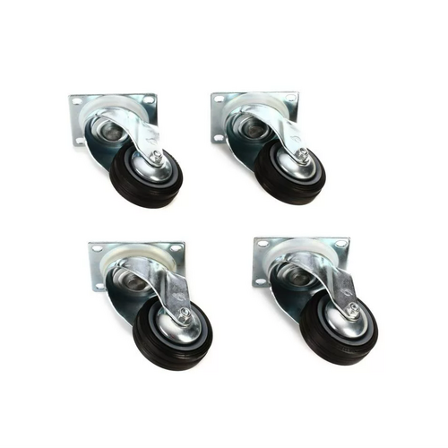 JBL WK-4S Swivel Caster Set - 4 Metal Casters for JBL Subwoofers - Easy Rolling Transport & Protective Design