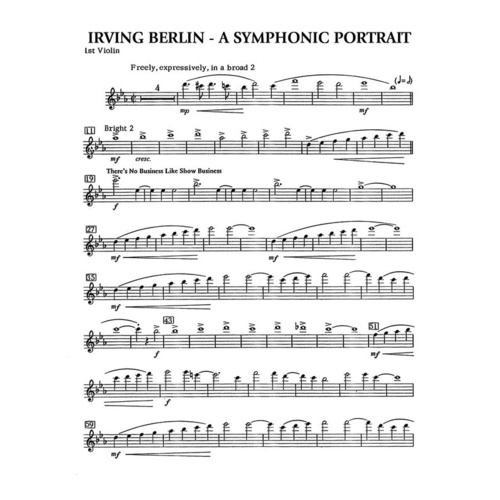 Berlin A Symphonic Portrait String Set Book