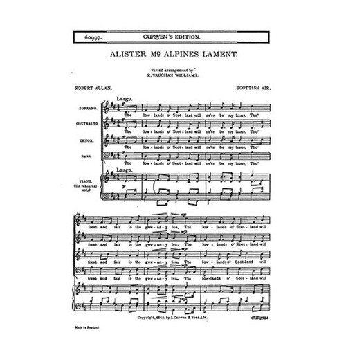 Alister Mcalpine'S Lament SATB