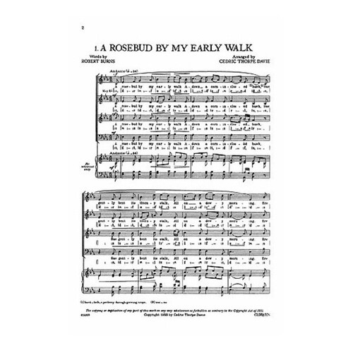 Rosebud By My Early Walk SATB