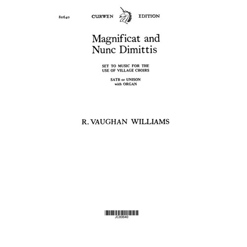 Vaughan Williams Magnificat/Nunc Dimitti