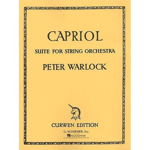 Warlock Capriol Suite Str.Orch Parts(Cur
