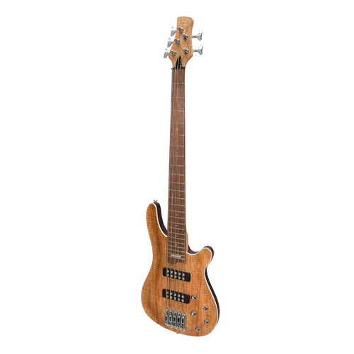 J&D Luthiers 20 Series 5-String Contemporary Active Electric Bass Guitar (Natural Satin)