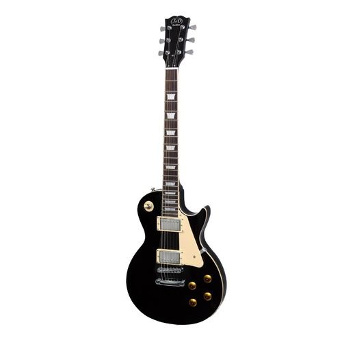 J&D Luthiers LP Style Electric Guitar (Black)