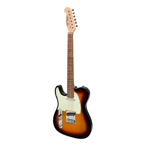 J&D Luthiers JD-DTLL-TSB TE-Style Left Handed Electric Guitar Sunburst 6 String Alder Rosewood 25.5" Scale