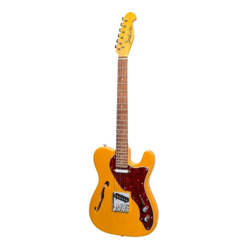 J&D Luthiers Thinline TL Style Electric Guitar (Butterscotch)